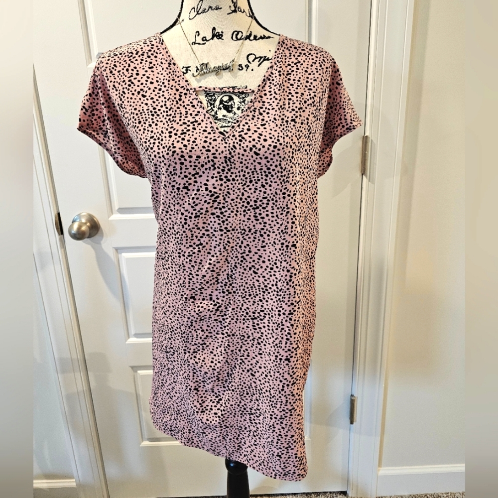 Short Leopard Pink Dress